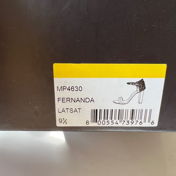 Gorgeous Blush and Jeweled Badgley Mischka Fernanda Heeled Sandals - Sz 9.5 - Picture 5 of 5